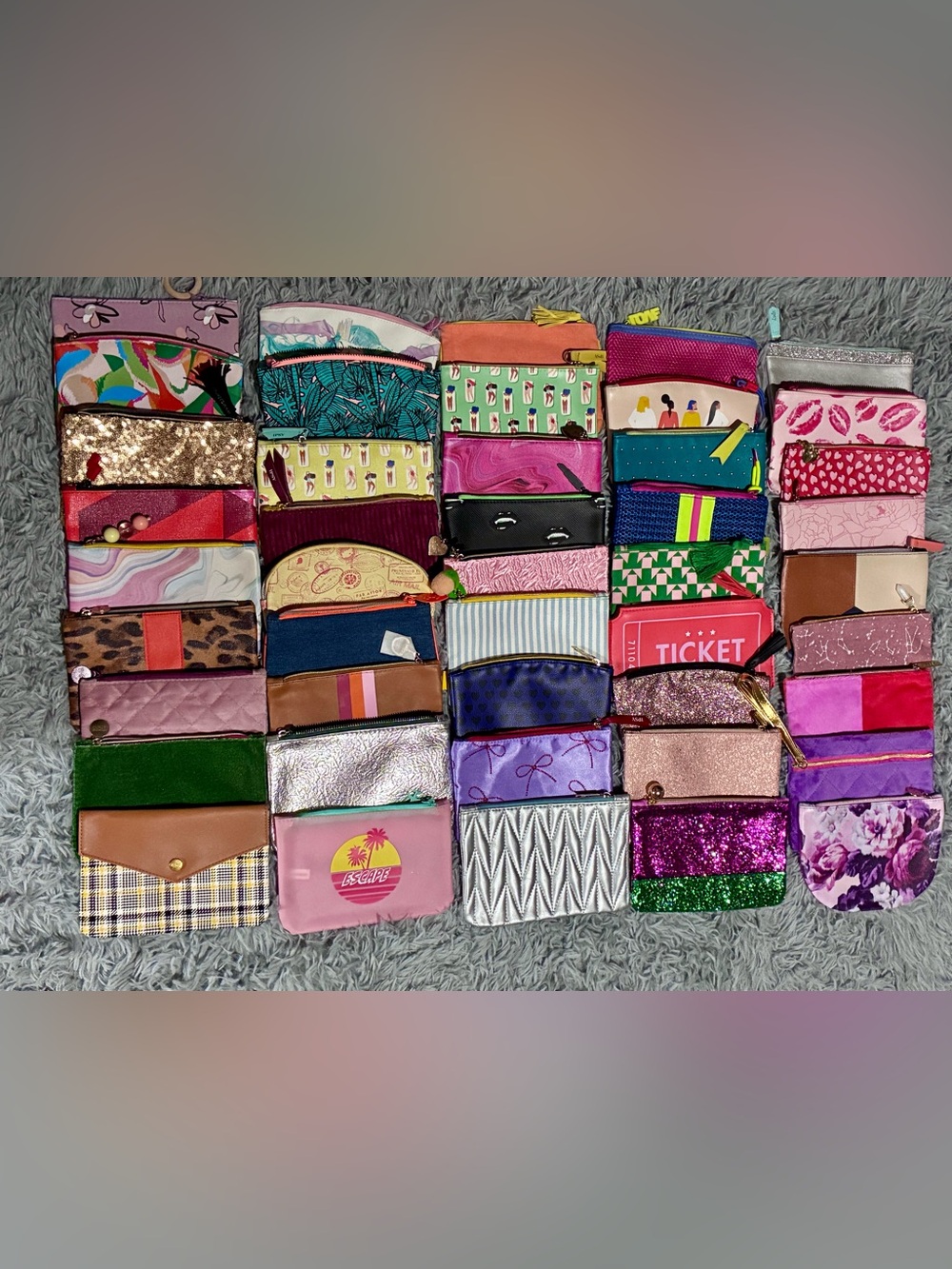 NEW Huge lot 45 Ipsy makeup cosmetic travel bags- All different! Bundle - Picture 2 of 4